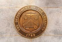 US Treasury Department logo.