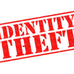 Identity theft text in red letters