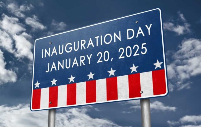 Sign for Inauguration Day January 20 2025