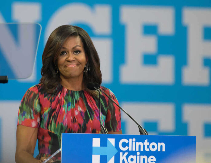 Michelle Obama speaking at Clinton Kaine event.