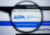 EPA website viewed through a magnifying glass