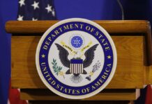 US Department of State podium seal emblem