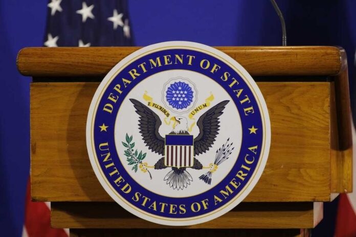 US Department of State podium seal emblem