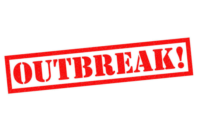 shutterstock_383639506.jpg featured image Red text indicating outbreak alert message