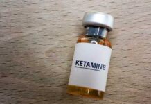 A vial of ketamine