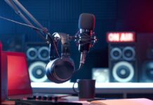 Broadcasting ICON Collapses After 44 Years Close-up of a microphone and headphones in a podcast studio