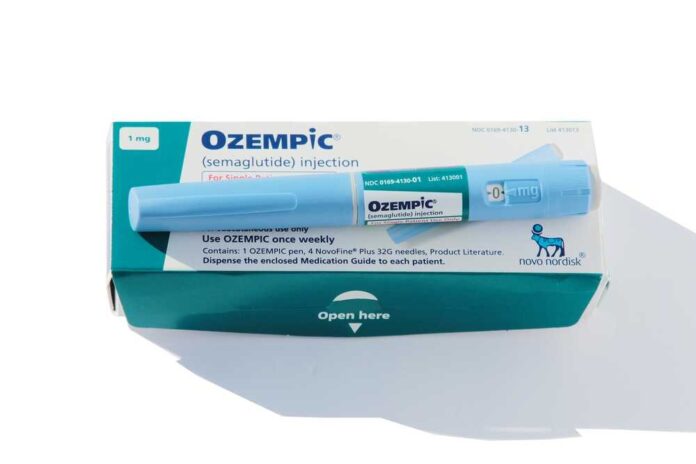 Ozempic injection pen and packaging for diabetes treatment
