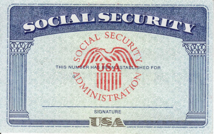 US Social Security card