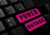 Power Grid CRUMBLES — Thousands Trapped Without Electricity Keyboard with power outage stickers
