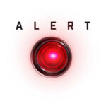 A red alert button with the word 'ALERT' above it