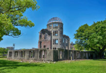 Hiroshima Historian Dies: Leaves Unbelievable Legacy The Hiroshima Peace Memorial, a historic ruin surrounded by greenery