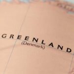 Greenland Threat Returns — NATO Blamed For Crisis Close-up of a map showing Greenland labeled as Denmark
