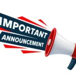 Barron Trump Makes Big Power Move A megaphone with the text 'IMPORTANT ANNOUNCEMENT' in bold letters