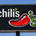 Chili's restaurant sign featuring a red chili pepper
