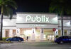 Publix Shocker: Open Carry Policy Reversed! Exterior view of a Publix grocery store at night