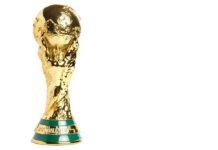 FIFA’s Shocking Halftime Show Twist Golden trophy representing the World Cup held by hands