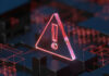 Ad Empire Move: Fox Bags Media Giant Red warning symbol on a dark digital background
