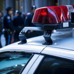 Teen Showdown Ends — Murder, Not Self Defense Police car roof with lights, officers in background.