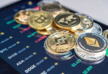 DOJ Kills ‘$722M’ Crypto Case?! Cryptocurrency coins on digital trading screen