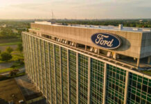Family Seat May Lurch — Ford Knew? Ford headquarters building aerial view.
