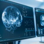 NFL Brain Damage Exposed — At 24! Screens displaying brain scans and data in a medical setting