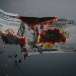 Pentagon Burned $11B — Now Demands More A hundred dollar bill appearing to burn and disintegrate