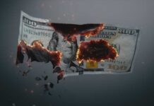 Pentagon Burned $11B — Now Demands More A hundred dollar bill appearing to burn and disintegrate