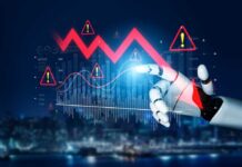 Robot Ban Shocks: FCC Slams the Door A robotic hand interacting with digital graphs and warning symbols