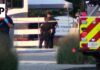 Police at the scene in Lexington, Kentucky after 1 killed in shooting