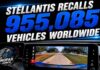 Stellantis Recalls 955,085 Vehicles Worldwide
