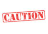 Parasite Lettuce Hits 41 States Red caution sign with grunge texture diagonal