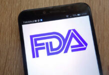 FDA Split Stuns Seniors Close-up of a smartphone displaying the FDA logo
