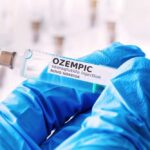 Black-Market Diet Shots Exposed Gloved hands holding a syringe labeled Ozempic