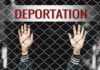 Bold Deportation Gambit Hits Liberia Hands reaching through a chain-link fence with the word 'DEPORTATION' above