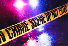 VIDEO: 12 Teens Mowed Down At Birthday Bash Crime scene tape with flashing lights in background.