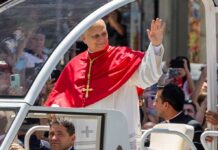 Vatican Bombshell: Pope Schedules Surgery Catholic clergyman in red vestments waving from a popemobile